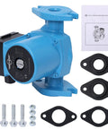 No Cold Showers Anymore With This Heavy Duty 3 Speed Hot Water Recirculating Pump 1 Inch Flange Booster System 110 Volt with installation parts.