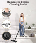 Handheld Steam Cleaner Mop With 50 Oz Tank Delivers 293 Degree Jet Hot Steam Pressure For Deep Cleaning Carpets Floors And Cars Powerful Heavy Duty Steamer Includes 21 Nozzles For Cracks And Tile Work Effortless Home Care Tool Turquoise Finish in use with a user-friendly design.