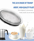 Milk Frother Lid Seal Replacement For Aeroccino 3 And 3R 3593 And 3594 Models Leak Proof OEM Grade Fit showing transparent seal