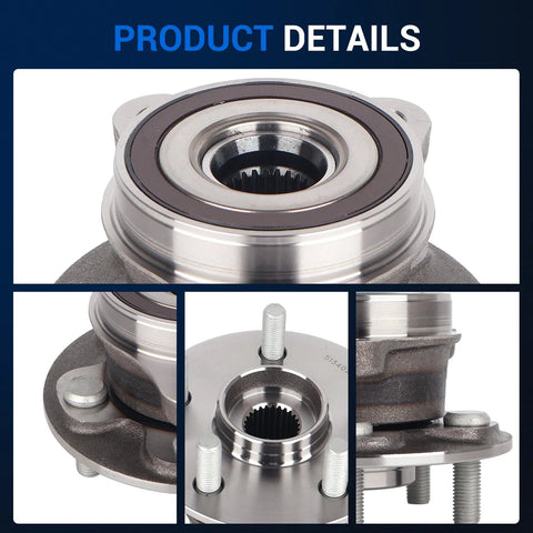 Front Wheel Hub And Bearing Assembly For Toyota Corolla 2019-2022 And Prius 2016-2022 Prius Prime 2017-2022 And Prius AWD E 2019-2022 With 5 Lug And ABS Flange Diameter 134.9mm Bolt Circle Diameter 100.2mm Replaces 513402 4355047020 product details
