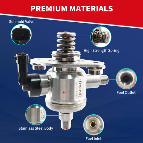 Plug-And-Play High Pressure Fuel Pump 12622475 Drop-In Replacement For Chevrolet Equinox showing key components and design