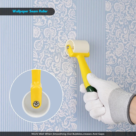 Wallpaper Smoothing Tool Kit With 10 Inch Smoothing Brush, Squeegee And Seam Roller For Peel And Stick Wallpaper application