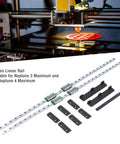 Two Piece Y Axis Linear Guide Rail Set For Neptune 3 Maximum And Neptune 4 Maximum 3D Printers High Carbon Steel Low Noise Slide Blocks