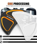 Orange Batwing Fairing Rearview Mirror Hole Inserts With Screws For Harley Street Glide FLHX 2014-2023 CNC processed