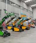 Heavy Duty Electric Vacuum Glass Lifter With Slick Suction Cups For Rock Solid Window Installation and Pro Grade Construction, multi-colored models with adjustable arms in a warehouse.