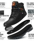 Steel Toe Work Boots For Men Waterproof Built Tough Heavy Duty Safety Boots With Puncture Protection Oil And Slip Resistant Design