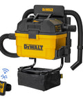 Heavy-Duty Wall-Mount Wet-Dry Vacuum For Garage And Shop, 6 Gallon Capacity, 5 Peak HP Motor, DXV06G Beast Mode Suction with remote