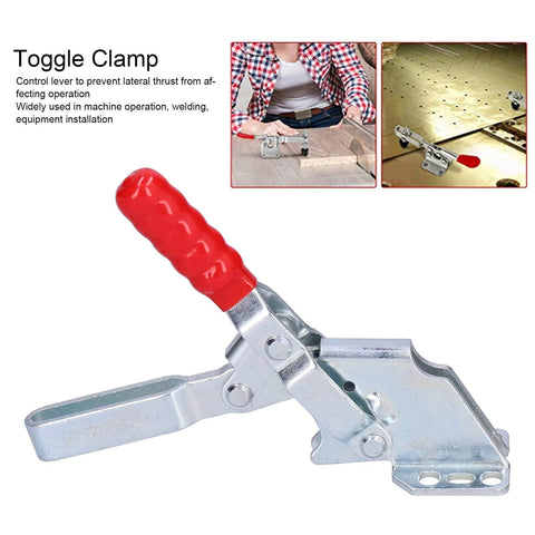 Heavy Duty Quick Release Toggle Clamp for Welding and Woodworking Fixtures, iron and plastic, 230 kg clamping power