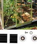 22mm Greenhouse Door Wheel Replacement Kit For Sliding Doors, Super Smooth Roller Set For Halls Style Greenhouses
