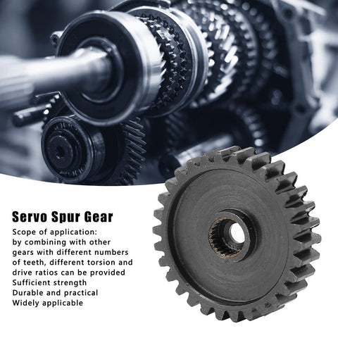 Beefed Up Steel Servo Spur Gear 24 Tooth Internal Spline 0.8 Module Ideal For Precision RC Robots And Automation Systems