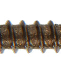 Top Shelf Flat Head Phillips Wood Screws Size Nine By One Inch In Antique Bronze showing sharp threads and flat head detail.