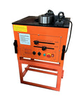 Heavy Duty Electric Rebar Bender For #10 1.25 Inch Grade 60 Steel And Round Bars Portable Job Site Tool shown from front with control panel.