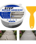 Heavy Duty Concrete Crack Filler For Outdoor Patios And Floors Joint Repair Glue with a scraper tool for smooth application.