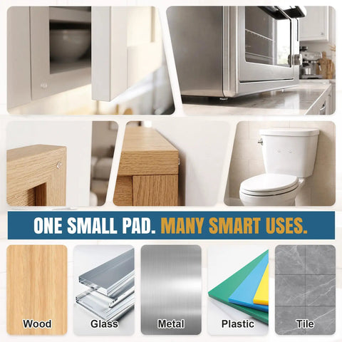 200 Count 0.4 Inch Round Cabinet Door Bumpers Self Adhesive Silicone Pads For Soft Close Kitchen Drawers Heavy Duty Furniture Protectors No Residue Hassle Pro Grade Cushioning displayed on various surfaces.