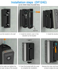 Installation steps for 0 To 90 Degree Adjustable Video Doorbell Mount For AOSU Ultra Pro And SE Cameras Left Right Angle Plate Wedge Kit