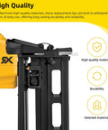No Mar Tip Replacement For Brad Nailer Gun Rubber Tip To Keep Wood Scratch Free Fits BCN650D1 BCN662D1 DCN650B DCN650D1 DCN662B DCN662D1 Models Easy Install Durable Nailer Accessory For Pros On The Job, black rubber tip on yellow brad nailer