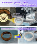 Six felt washers for Breville espresso grinder models BES870/BES878/BES880/BES980/BCG820.