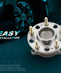Rear Wheel Bearing And Hub Assembly For 2016 To 2020 Kia Sorento With Abs 5 Lug 1 Piece Replacement Premium Quality Hub Bearing Durable Steel Construction Solid Ride Easy Install Fits Driver Or Passenger Side featuring a close-up view of the steel construction.