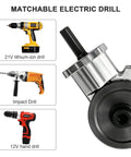 Upgraded Heavy Duty Metal Nibbler Drill Attachment With Seven Piece Kit For Iron Steel Aluminum Copper Plastic Up To 1 Mm Precision Sheet Metal Cutter Tool with matchable electric drills.