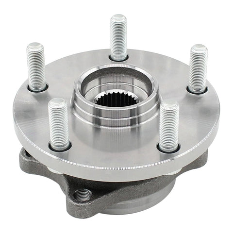 Pair Front Left And Right Wheel Bearing And Hub Assemblies For Subaru Ascent Forester Impreza Legacy Outback Tribeca Crosstrek WRX And WRX STI With Durable Steel Construction And Precise Machining For Easy Fit And Long Lasting Rock Solid Performance, close-up view