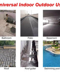 Heavy Duty Waterproof Membrane Roll For Decks Pools And Roofs Tough As Nails Easy Cut Flexible Foundation Blocker Film in bathroom, patio, and pool.