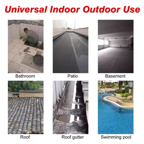 Universal use of Heavy Duty Waterproof Underlayment Roll For Concrete Slabs Garage Decks And Warehouses in bathroom, patio, and pool.