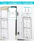 Installation methods for Kick Stale Clutter Out With This Heavy Duty Cabinet Pot Lid Organizer Door Mounted 304 Stainless Steel Cover Rack.
