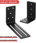 Heavy Duty Door Barricade Brackets 2 Pack U Shaped Security Bar Mounts For Outswing And Inswing Doors Gates 2x4 Pre Drilled