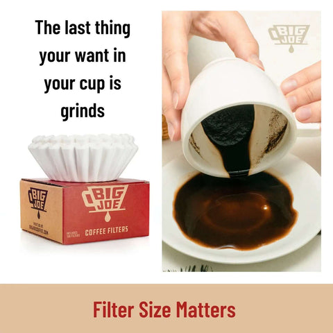 Commercial Coffee Filters For 12 Cup Drip Machines, Extra Tall Walls To Prevent Grounds Overflow, Large Nine And Three Quarters Inch Diameter, Fits BUNN Fetco Curtis Bloomfield Royal Cup And Most 12 Cup Brewers, 500 Count, Pro Grade Made In USA