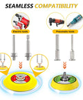 All In One 192 Pack Wet Dry Sanding Discs Kit compatibility with electric and pneumatic tools