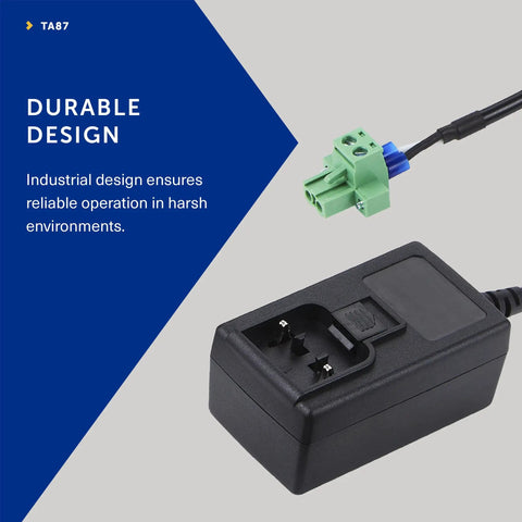 Remote Monitoring Gateway Power Adapter With Universal DC Power Solution for GW66, durable design for harsh environments.