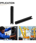 Slotted Spring Pin 3.3mm By 20mm Carbon Steel Roll Pin Black 20 Pack for DIY, automotive, and machining applications.