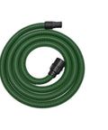 Ultra-Flexible Dust Extractor Hose D27/32mm Compatible With Festool Systems, green anti-kink suction hose coiled for easy storage.