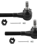 2 Pack Front Outer Tie Rod Ends For Dodge B Series And Ram Vans Heavy Duty Replacement Fit B150 B1500 B200 B250 B300 B350 B3500 D100 D150 D200 D250 D350 D400 Ram 1500 2500 3500 Vans From 1979 To 2003, black steel