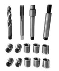 M10 Spark Plug Repair Kit For Motorcycle UTV ATV And Snowmobile, Short Tooling Set With 12.7mm Inserts, metal parts shown