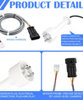 Ice Machine Water Level Sensor Probe Kit With Harness For Commercial Ice Makers, durable probe and wiring harness shown