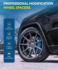 Hub Centric Wheel Spacers 5x4.5 Bolt Pattern 20mm Thickness For Kia Sportage Hyundai Tucson Mazda Cx5 Ford Escape Honda Civic visible on a modified vehicle.