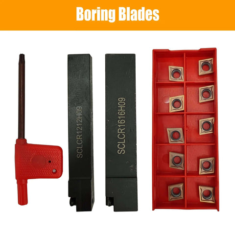 Front view of TECHTONGDA 2-in-1 bore welding kit: red handheld welder, two black adapters, red insert tray.