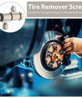 Tire Remover Screw in use, illustrating Tire Changer Spare Parts Alloy Double Hinge Connector Replacement for Pro Grade durability.