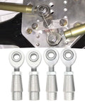 Two Pair One Half Inch Heim Joints Kit With Right And Left Hand Threads Jam Nut Bung Half Inch Rod End Chromoly Joints Panhard Kit For Steering And Suspension Traction Bars installed on suspension linkages