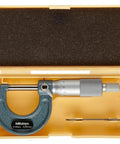 Outside Micrometer 0 to 25mm, 0.001mm Graduation, Precision to Plus Minus 0.002mm, Ratchet Stop for Consistent Pressure in case
