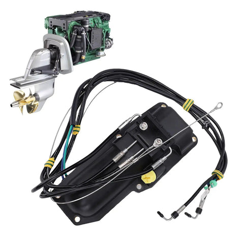 No Fuss Direct Drop In Power Trim Actuator Motor Assembly featuring pump housing, hydraulic lines for Mercury Sterndrive Engines.