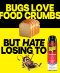 Promotion of Ant And Roach Killer Spray With Lavender Scent Seventeen Point Five Oz Kills Cockroaches with sliced bread and insect