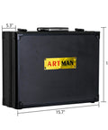 Black aluminum case with 'ART MAN' label for Mechanic Tool Set With 247 Piece Aluminum Case Comprehensive Home And Garage Hand Tools Kit For Quick Repairs Durable Aluminum Carrying Box Essential Tools For DIY Projects And Auto Maintenance Ready To Roll