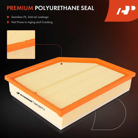 Volvo Engine Air Filter Replacement with polyurethane seal fits S60 S90 V60 V60 Cross Country V90 XC60 XC90 2016-2023 2.0L L4