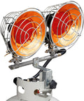 Infrared Propane Heater With Dual Burners For Outdoors, 30,000 BTU Outdoor Patio Heater With Refillable Tank, Three Heat Settings Low Medium High On Demand visible