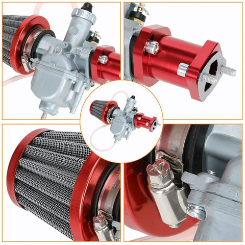 Performance VM22 26mm Carburetor For Predator 212cc 196cc Go Karts And Mini Bikes With 38mm Air Filter Intake Manifold Stage 1 Kit