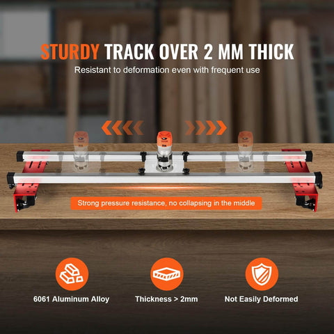 60 Inch Router Sled For Large Slabs - Portable, Adjustable Slab Flattening Jig For DIY Woodworking, Home Shop, And Furniture Projects, Fits Most Routers, Easy Setup And Rock Solid Performance