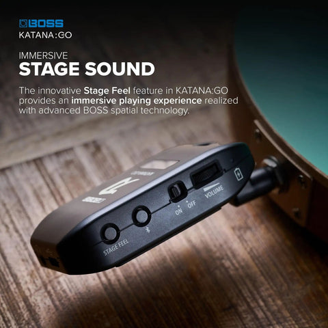 Katana Go Personal Headphone Amp for Guitar and Bass with Stage Ready Katana Tones, Spatial Tech, Tone Editor, and Bluetooth