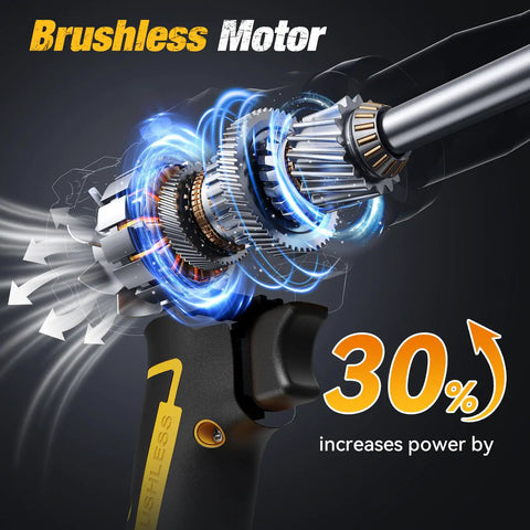 Cordless Rivet Gun for DeWalt 20V Max Battery Tool Only Bare Tool With Brushless Motor close-up with power increase by 30%